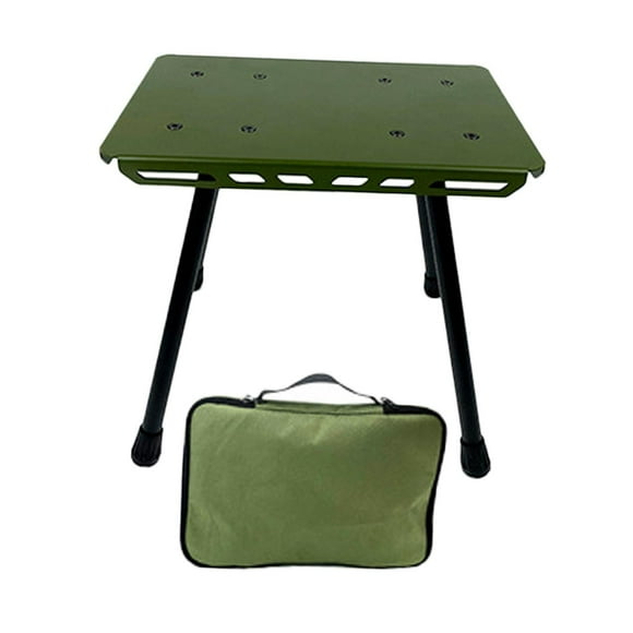 Taburete de Camping Colamx asiento ligero con bolsa de almacenamiento Verde