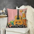 thumbnail image 2 of YINGXI Pillow Covers Guitar Throw Pillowcase Home Sofa Decor Cushion Case Farmhouse Decorations 24x24in, 2 of 5