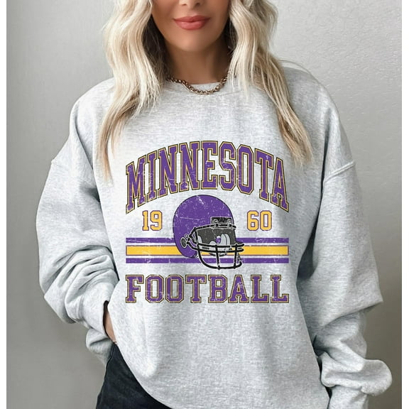 Vintage Minnesota Sweatshirt, Football Gift For Fan Sweat, Unisex Tee
