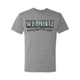 thumbnail image 2 of Wild Bobby Godfidence- Knowing I Can't But He Can Blue and Brown Cheetah Print Inspirational/Christian Men Premium Tri Blend Tee, Premium Heather, Large, 2 of 6