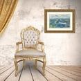 thumbnail image 3 of Bramma, Lila 14x11 Gold Ornate Wood Framed with Double Matting Museum Art Print Titled - Sparkling Sea II, 3 of 4