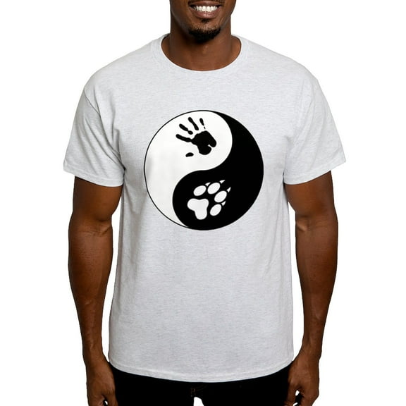 CafePress - Wolf Therian Ying Yang Light T Shirt - Men's Classic Graphic T-Shirt