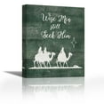 thumbnail image 1 of Wise Men Still Seek Him - Contemporary Fine Art Giclee on Canvas Gallery Wrap - wall décor - Art painting - 16 x 21 Inch - Ready to Hang, 1 of 2