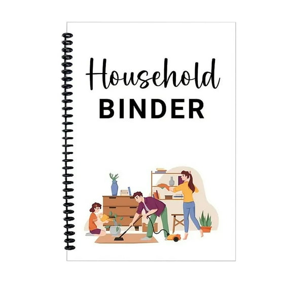 Family Management Notebook, Household Organizer Planner For Adults, Monthly And Weekly Sections, Life Organization Family Planner