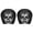 C, variant on Halloween Pale Ghost Specter Car Interior Decoration, 2‑Pack Eerie Pale Female Ghost Face Slip‑on Headrest Covers, Universal Vehicle Seat Head Rest Protector for Haunted‑Car Theme Styling