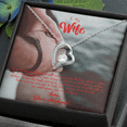 thumbnail image 2 of To My Wife Sometimes It's Hard Forever Necklace w Message Card, 2 of 20