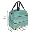 thumbnail image 3 of Lsque Wood Grain Pattern Lunch Bag Women/Men Insulated Lunch Box,Small Leakproof Cooler Food Lunch Containers Reusable High Capacity Lunch Tote Bags, 3 of 6