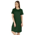 thumbnail image 4 of Inkmeso Solide Casual Été T-Shirt Robe pour les Femmes Ample Coupe à Manches Courtes Robe de Nuit, 4 of 7