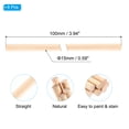 thumbnail image 2 of 3/5x3.94inch Wooden Dowel, 240 Pcs Dowel Rod Wood Dowels Wood Sticks Unfinished Round, 15mm x 100mm, 2 of 6
