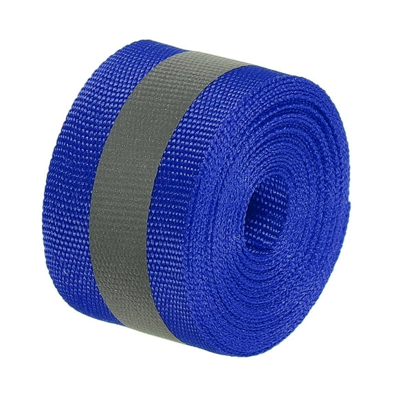 Uxcell Reflective Tape Strip, 1" x 10FT High Visibility Sew-on DIY Safety Fabric Webbing, Blue
