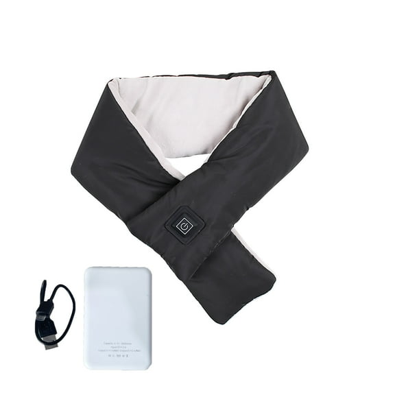 IROINNID Scarfs for Men and Women USB Charging Neck And Shoulder Winter Cold Protection And Warm Keeping Scarves,Black