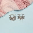thumbnail image 5 of LeCalla 925 Sterling Silver Hoop Earrings for Women | Bohemian Boho Filigree Hoop Earrings, 5 of 7