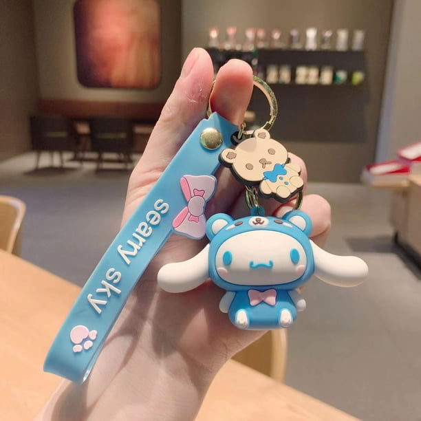 Sanrio-llaveros de dibujos animados Kawaii para niñas, Hello Kitty, Melody, Kuromi, Cinnamoroll, muñeca colgante, coche, regalos Fivean unisex
