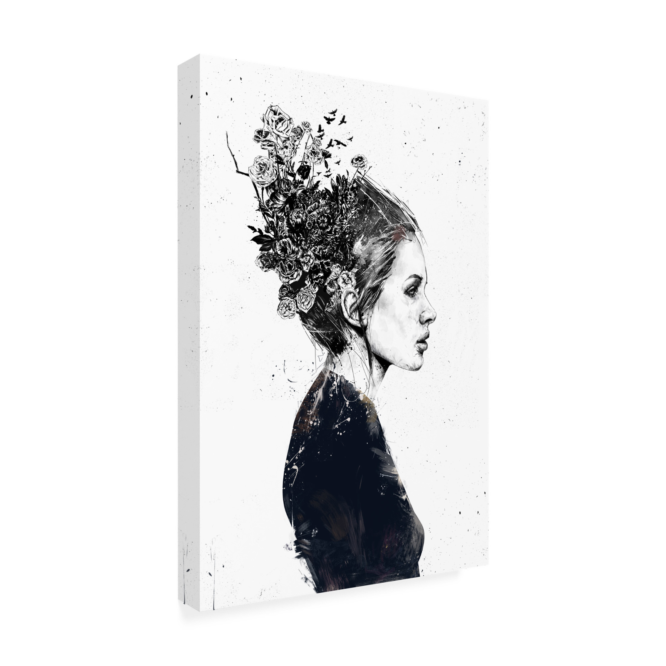 Trademark Fine Art Balazs Solti Blooming girl Canvas Wall Art