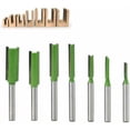 thumbnail image 3 of Ensemble de 7 Pcs Embouts Droits pour Routeur 6mm, Embouts pour Flûte Simple/double, Embouts Droits pour Découpe et Découpe pour Menuiserie, 3 of 5
