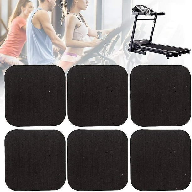 Treadmill Shock Absorber Mat Home Anti vibration Sound Insulation Thickened Floor Cushion For Treadmill Black6pcs Walmart