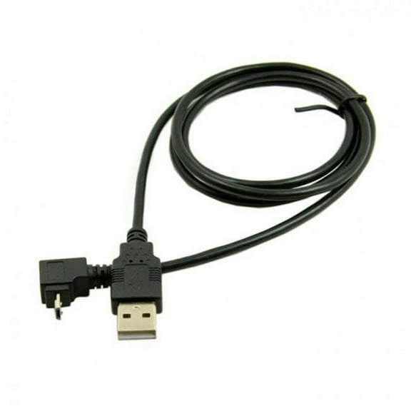 JSER 100cm Up Angled 90 Degree Micro USB Male to USB Data Charge Cable for Cell Phone Tablet