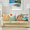 thumbnail image 2 of Boho Tropical Leaves Pillow Covers 20x20 Set of 4, Summer Beach Throw Palm Tree Pillowcase Modern Outdoor Decorative Cushion Case for Home Living Room, Boho Beach (Boho beach20inx20in), 2 of 5