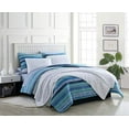 thumbnail image 2 of Poppy & Fritz 220832 Ensemble de Couette en Coton Alex, Full/Grand, Bleu, 2 of 5