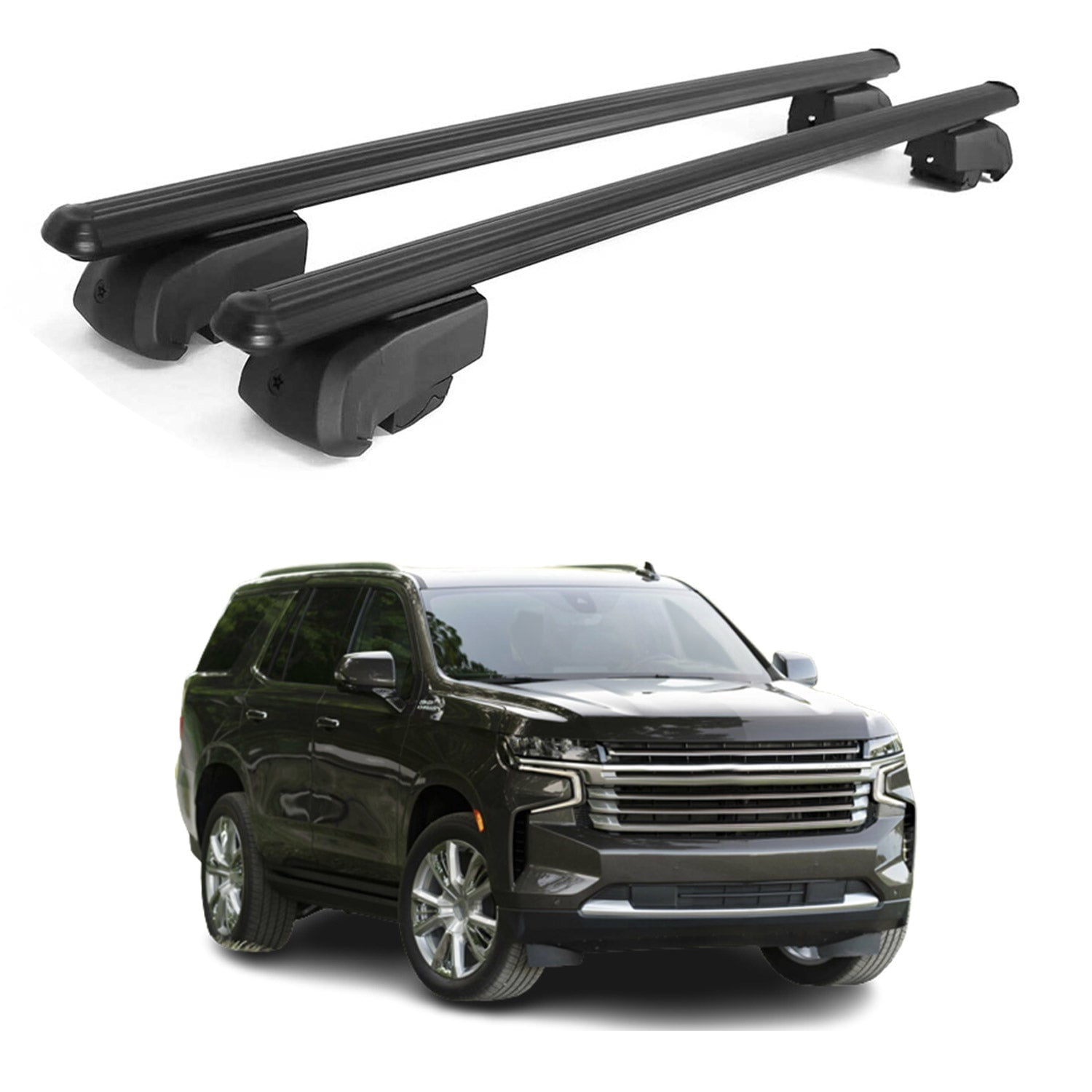 Roof Racks Fits Chevy Tahoe 20212023 Rail Cross Bars Aluminum Luggage