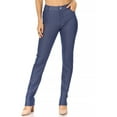 thumbnail image 4 of Women's Casual Comfy Slim Pocket Jeggings Jeans Pants with Button, 4 of 6