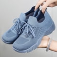 thumbnail image 6 of Sneakers for Women Work Tennis Shoes Fashion Soft Lightweight Mesh Breathable Non Slip Lace-UP Walking Shopping Shoes, 6 of 9