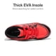 thumbnail image 4 of Zapatillas DREAM PAIRS para césped sintético interior para jóvenes en rojo/negro, 4 of 5