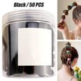 thumbnail image 2 of 50 coleteros elásticos para el pelo para niñas, bonitos Negro, 2 of 9