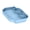 Blue, variant on Functional Hospitality Tray Having Textured Bottom And Drink Receptacles 24 Inch Square ABS Serving Platform