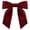 Wine Red 1PCS, variant on Velvet Ribbon Bows Christmas Tree Decorations,4.33X4.92 Inch Xmas Ornaments,Velvet Christmas Tree Bows Door Garland Decor,Vintage Twist Tie Velvet Bows for Christmas Tree Gift Wrapping