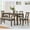 Walnut, variant on Noble House Farmhouse Dining Set for 6, Rectangular 58.5" Wooden Table with Upholstered Chairs and Bench, Walnut
