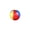 S-Colored ball, variant on Indoor Quiet Foam Football Light weight Quiet Bouncing Inflatable Soccer for Pool Game Backyard Activity
