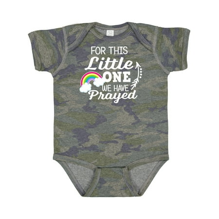 

Inktastic For This Little One We Have Prayed Gift Baby Boy or Baby Girl Bodysuit