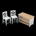 thumbnail image 3 of 1:12, Accesorios de Muebles, Casa de de de Simulación, Muebles en Miniatura, Accesorios de Fotografía Par Sillas de armario 3 piezas Baoblaze Casa de muñecas Min Hobby Wooden, 3 of 7