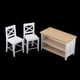 thumbnail image 3 of Mini casa de muebles juguetes de comedor silla modelo 1:12 casa de miniatura muebles de de juguetes Colección Sillas de armario 3 piezas Hugo Casa de muñecas Min Hobby Wooden, 3 of 7