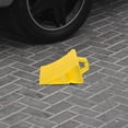 thumbnail image 1 of RENACLIPY 2Pcs Portable Yellow Car Wheel Chocks Plastic Wedges with Handles for Safe Parking, 1 of 6
