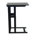 thumbnail image 6 of Casual Contemporary Living Solid Acacia C Table with Storage Tray- Black, 6 of 7