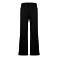 thumbnail image 3 of zfhfof Men's Classic Bell Bottom Flares Jeans Stretchy 60s 70s Formal Dress Bootcut Pants Slim Fitted Vintage Trousers, 3 of 5