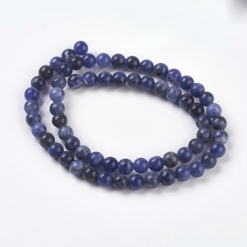 10strands Natural Sodalite Beads Strands Grand A Round 6mm Hole: 0.8mm about 58~61pcs/strand 15 inch