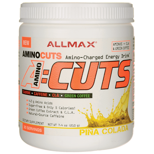 AllMax Amino Cuts Amino Acids Powder, Pina Colada, 30 Servings