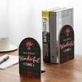 thumbnail image 5 of Naloa Wonderful Time Christmas 2 Pcs Bookend Large Capacity Office Book Ends for Home Office Library School Study Decoration, 5 of 8