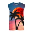 thumbnail image 5 of Titcea Tank Tops Men Graphic Printed Round Neck Sleeveless Shirt Summer Beach Vacation Outdoor Sports Gym Fashion T-Shirts, 5 of 5