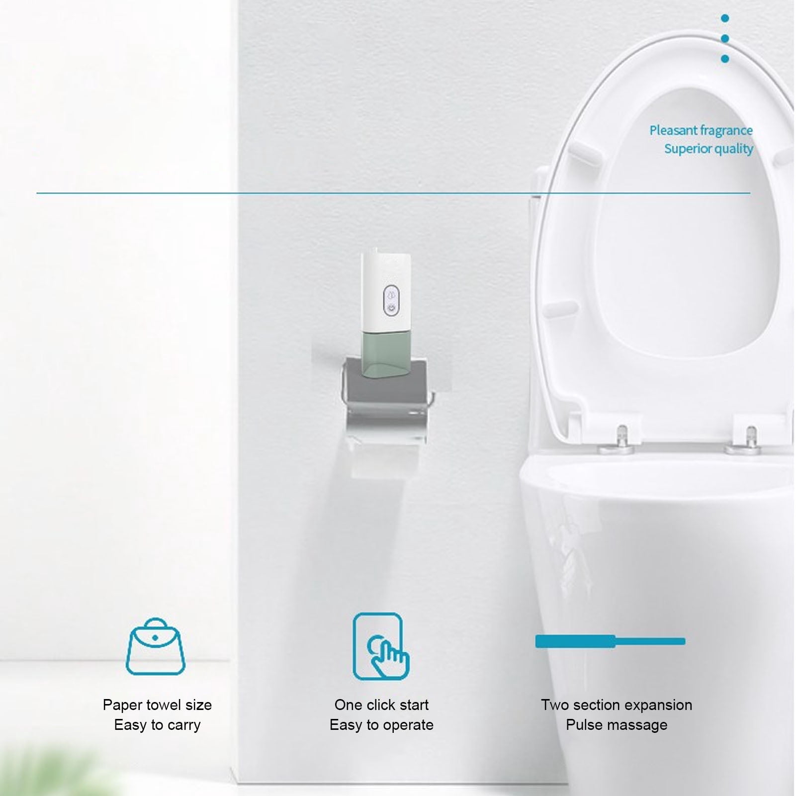 M Buder Portable Travel Bidet 100ml Electric Feminine Handheld Bidet Sprayer for Hygiene Cleaning Postpartum Care 3.38 oz