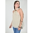 thumbnail image 4 of Blusa Halter con estampado de lunares Roman Fashion /Juvenil, 5016 (Amarillo) amarillo M, 4 of 5