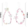 thumbnail image 2 of Y2k Phone Charm for Case Pink Beaded Keychain for Women Car Keys Butterfly Accessories for Purse Bag Charms for Backpacks Aesthetic Keychains for Her Cute Bow Cell Phone Decorations for Case 2Pcs, 2 of 7