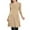 Khaki, variant on Ndbuld Midi Dresses for Women Casual 3/4 Sleeve Wrap Dress Plus Size Curvy Cocktail Dresses with Pockets Gray XL