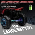 thumbnail image 4 of TROPOW Electric Ride On Cars with Remote Control,12V Kids ATV 4 Wheeler, Electric Ride On Car with 2x35W Motor, Remote Control, LED Lights, Spring Suspension, Treaded Tires, Music, USB & AUX, 4 of 7