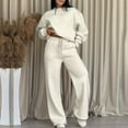 thumbnail image 6 of Aofany Womens Solid Sweatshirt 2PC Set Sweatsuits 2 Piece Outfits Crew Neck Sweatshirt Sweatpant Tracksuit Fall Winter Pullover Lounge Sets, 6 of 6