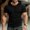Black, variant on Mens Trendy Hoodie Summer Fashion Men's Casual Loose Hooded Binding Short Sleeve Top Blouse Hoodie