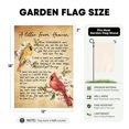 thumbnail image 7 of Sm:)e A letter From Heaven Northern Cardinal Garden Flag 12 x 18 Inch, Double-Sided Printing, Outdoor Welcome Decor for Yards, 7 of 7